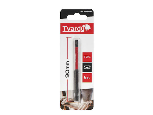 T25 Impact Bit 90 Mm S2 Tvardy T00179-90-1