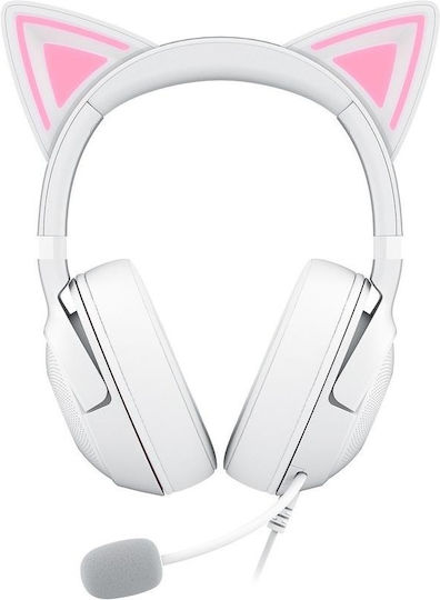 Razer Kraken Kitty V2 Over Ear Gaming Headset with Connection USB White