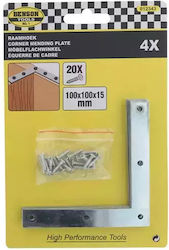 Plăci de Reparare Colț 4 Bucăți 100 X 100 X 15 Mm