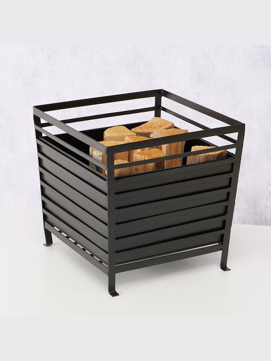 MSA Metallisch Box Holzlagerung 40.5x40.5x40cm Schwarz