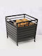MSA Metallisch Box Holzlagerung 40.5x40.5x40cm Schwarz