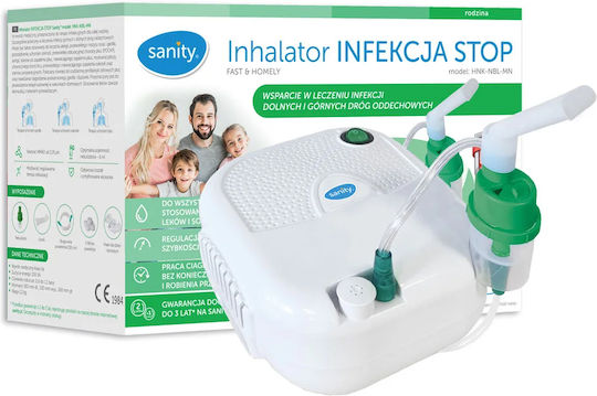 Sanity Aerosol Device Stop Infection Continuous Operation Adjustable Nebulization Speed Mask Babies Children Adults White