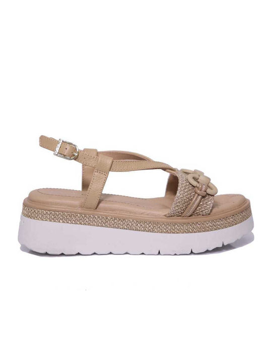 Sandale Casual Damă Flatforme Din Piele Negru