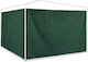 Set 2 Side Panels Pavilion Relaxdays Approx 2 X 3 M Dark Green