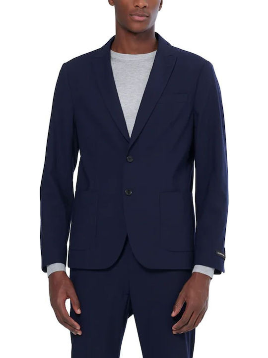 Essential Men's Suit Jacket Blue