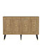 Μπουφές Roland Oak-gold 120x30x80cm