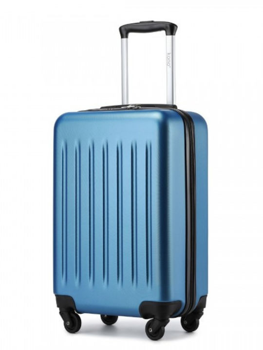 Miss Lulu Cabin Hard Travel Suitcase Navy with 4 Wheels Height 55cm