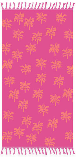 Nef-Nef Homeware Palmer Baumwolle Fuchsie mit Fransen 160x80cm