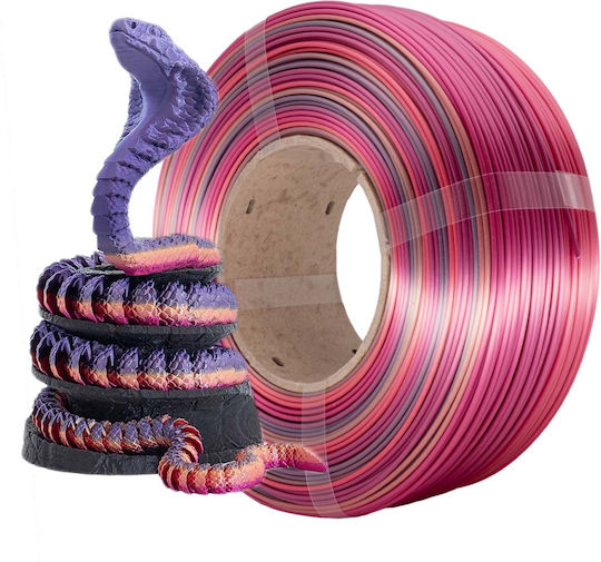 Azurefilm PLA 3D Printer Filament 1.75mm Silk Rainbow Candy 1kg