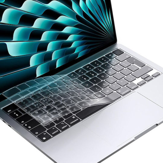 Techsuit Premium Puretypex Kc1 Keyboard Cover Ultra-Thin MacBook Pro 14 2024-2021 Air 13/15 2022-2025 Transparent