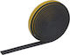 Weather Strip D-shape Black 3m 2pcs Kinzo 8711252498874