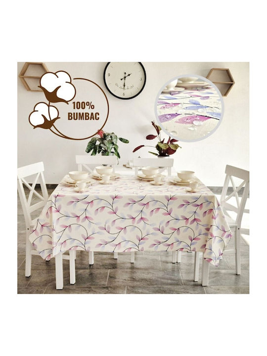 Pucioasa Față de masă Din Bumbac Rezistent la pete Pink-lilac 160x220cm