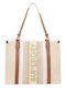 Leather Women's Bag Tote Handbag Beige