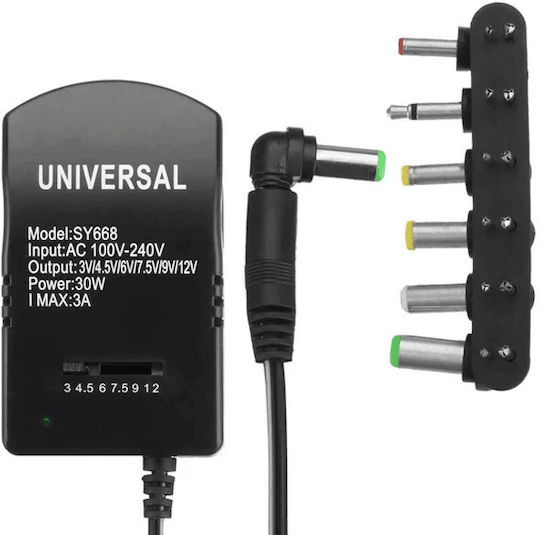 Sy668 Universal Power Adapter with 30W Power with Plug Set