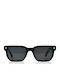 Red Raven Dante Unisex Sunglasses with Black Plastic Frame and Black Lens 49071514485070