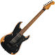 Pro-mod Elektrische Gitarre mit HH Tonabnehmerkonfiguration Schwarz