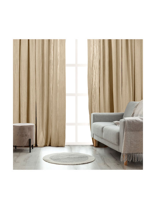 Whitegg Curtain with Pencil Pleat K0193 Beige 2...