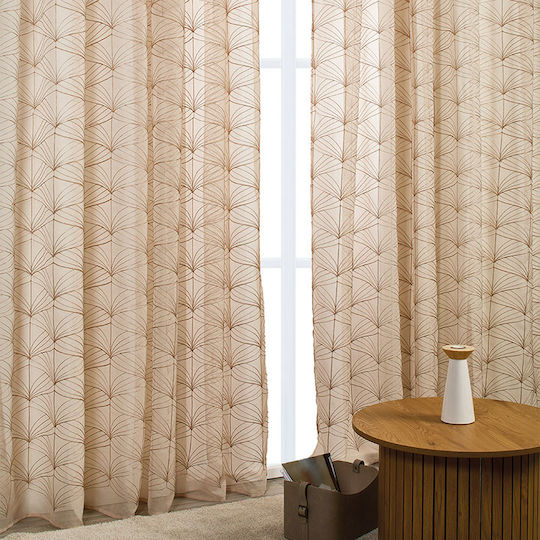 Whitegg Curtain with Pencil Pleat K0185 Beige 270x280cm
