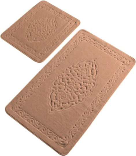 Tropik Home Σετ Πατάκια Μπάνιου Βαμβακερά LJD23881 Brown 2τμχ