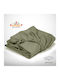 Isadore Lorraine Bettlaken Super-Doppel mit Gummiband 160x200+30cm. Limited Spring Khaki Grey