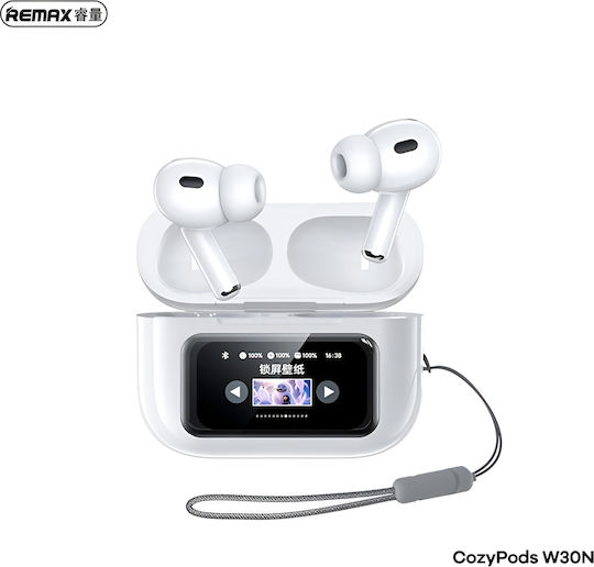 Remax CozyPods W30N In-Ear Bluetooth-Freisprecheinrichtung Kopfhörer mit Ladeetui Weiß