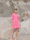 Pink Label Women's Mini Caftan Beachwear Pink