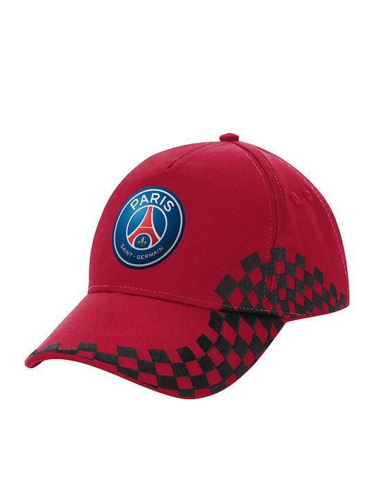 Шапка за възрастни Paris Saint-Germain F.C Ultimate червено черно състезателно надраскване 100% памучен кепър унисекс един размер