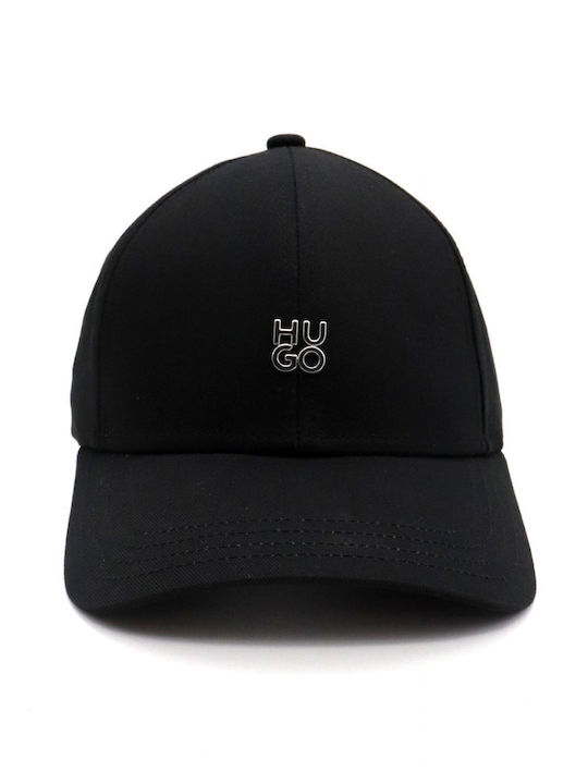 Hugo Cap Ally-me Metallisches Logo Schwarz