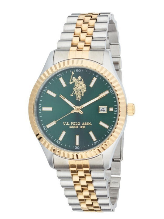 U.S. Polo Assn. Women's Watch Battery with Stainless Steel Bracelet