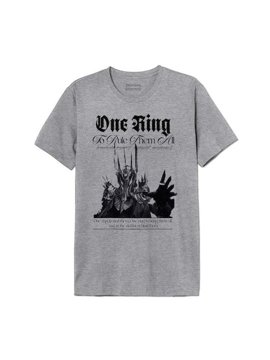T-Shirt Unisex Herr der Ringe Schwarz Sauron Mlrts008