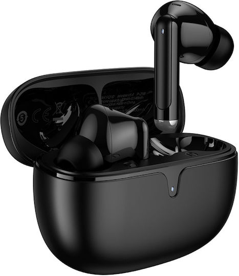Borofone FQ10 Joyful In-ear Bluetooth Handsfree Ακουστικά με Θήκη Φόρτισης Μαύρα