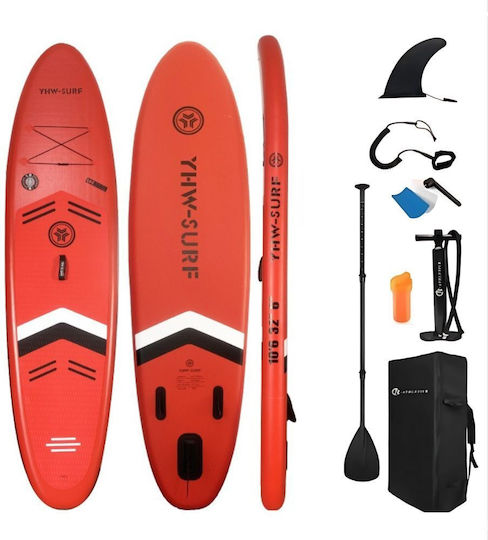 Homeone Inflatable SUP Board with Length 3.2m Red