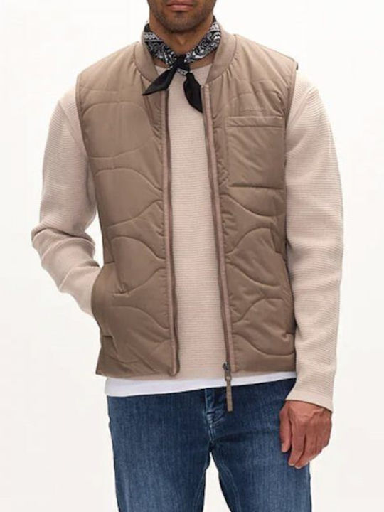 Gabba Sleeveless Jacket Brown