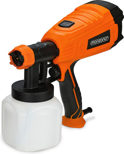 Pulverizator electric de vopsea Monzana 500 W, recipient de 800 ml, debit de 800 ml/min, presiune 0.1-0.2 bar, 3 modele de pulverizare ajustabile