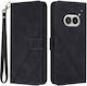 Τriangle Brieftasche Schwarz (Nothing Phone 2a / 2a Plus)