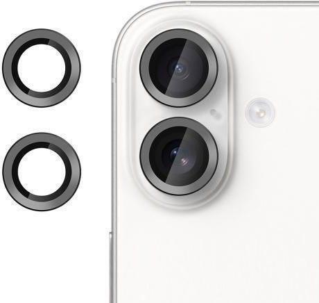 Kalebol Kameraschutz Gehärtetes Glas Black für das iPhone 16