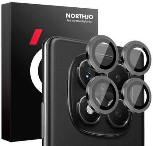 Northjo Camera Protection Metal Frame Black for the Xiaomi Redmi Note 14 Pro 4G