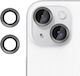 Kalebol Protecție Cameră Tempered Glass Black pentru iPhone 15