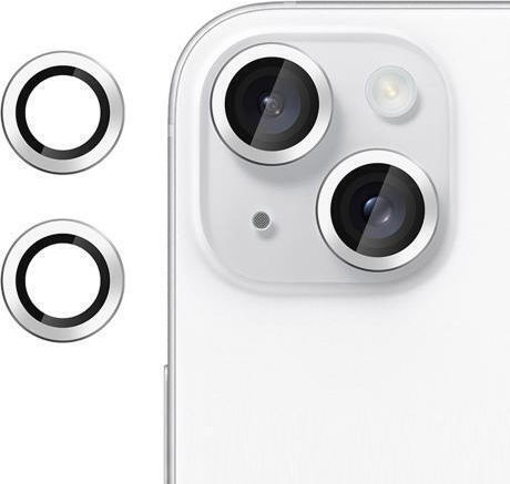 Kalebol Camera Protection Tempered Glass Silver for the iPhone 15