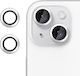Kalebol Kameraschutz Gehärtetes Glas Silver für das iPhone 13 Mini