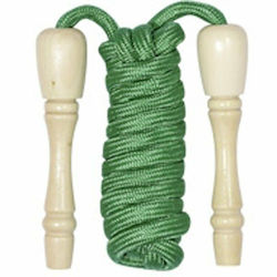 Goki Jumping Rope Wooden Handle Green