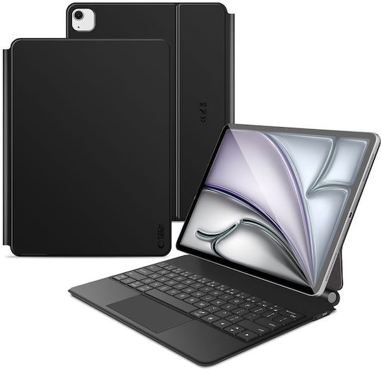 Tech-Protect Smartcase Klappdeckel mit Tastatur Schware (iPad Pro 12,9" 4/5/6, iPad Air 13" 1/2)