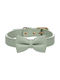 Flamingo Collar Bow Tie Nela Mint Green S M 31-39cm 20mm X 4mm