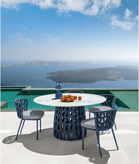 Tisch Stabil Blue 150x150x75cm