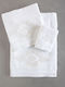 Rythmos Bath Towels Set 3 pcs Cordelia White Weight 500gsm