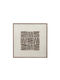 Painting Recycled Wood Pattern White Background 60x60x3.5