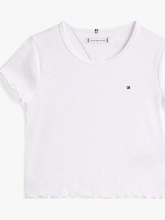 Kids Top Short-sleeved White Essential