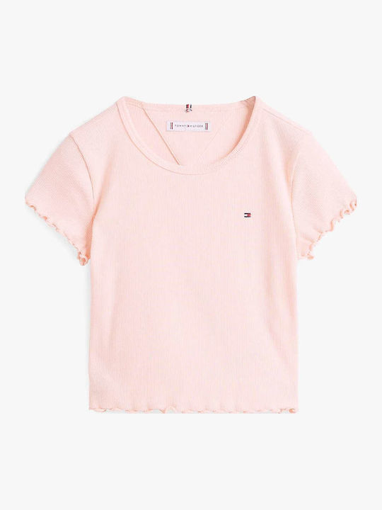 Tommy Hilfiger Kids' Shirt Short Sleeve Pink Es...