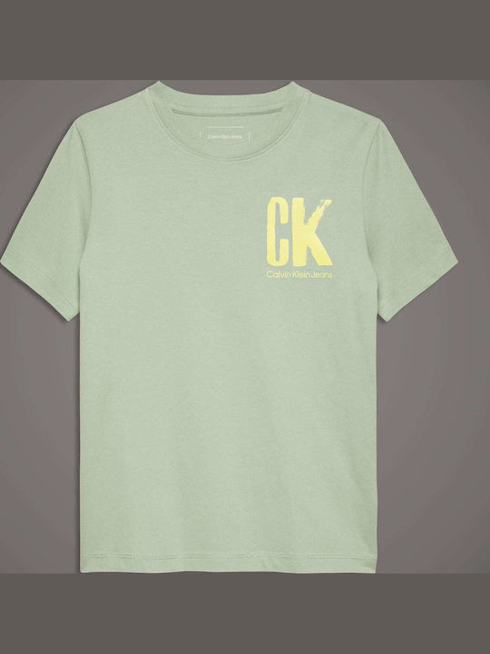 Calvin Klein Παιδικό T-shirt Χακί