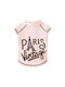 Haustier Hundeshirt Paris Vintage Weiß L 30cm